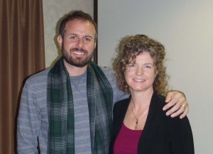 Alisen with Charles Virtue at the Mediumship Certification course.